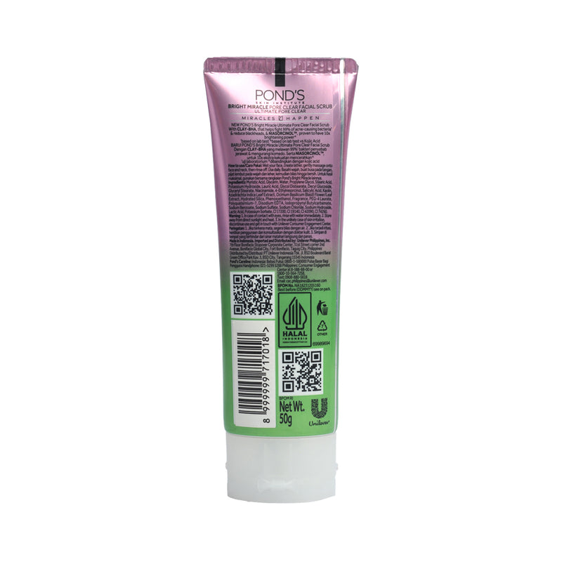 Pond's Clear Solutions Anti-Bacterial Facial Scrub 50g