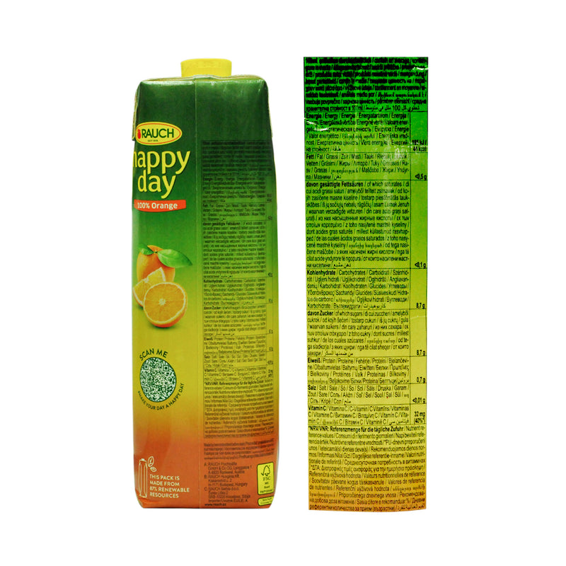 Rauch Happy Day Juice Orange 1L