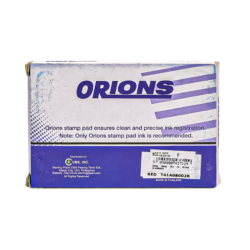 Orions Stamp Pad Red