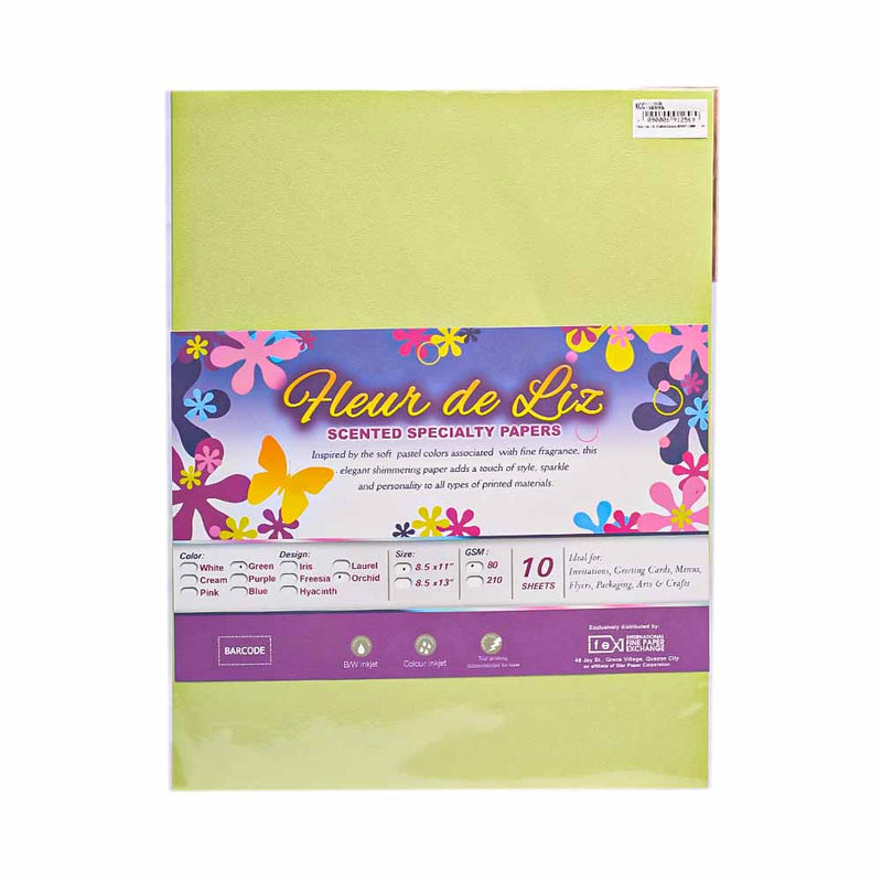 Fleur De Liz Green Orchid Short 80gsm 10's