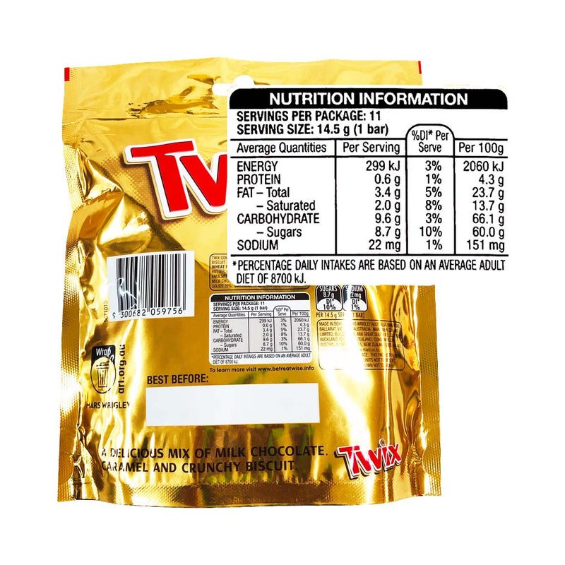Twix Funsize Caramel 159g