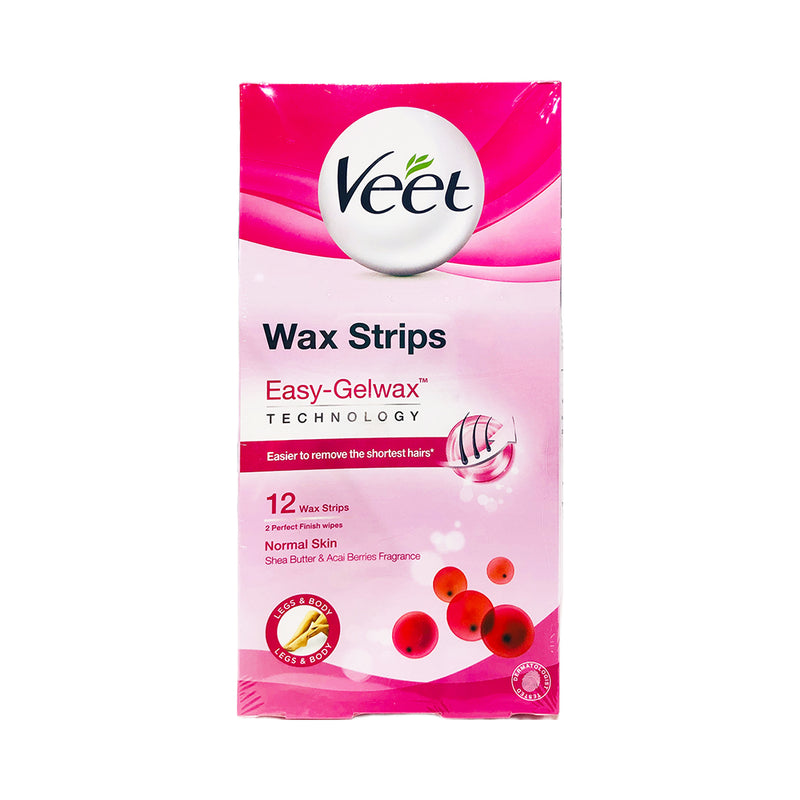 Veet Wax Strips Easy-Gelwax 12's
