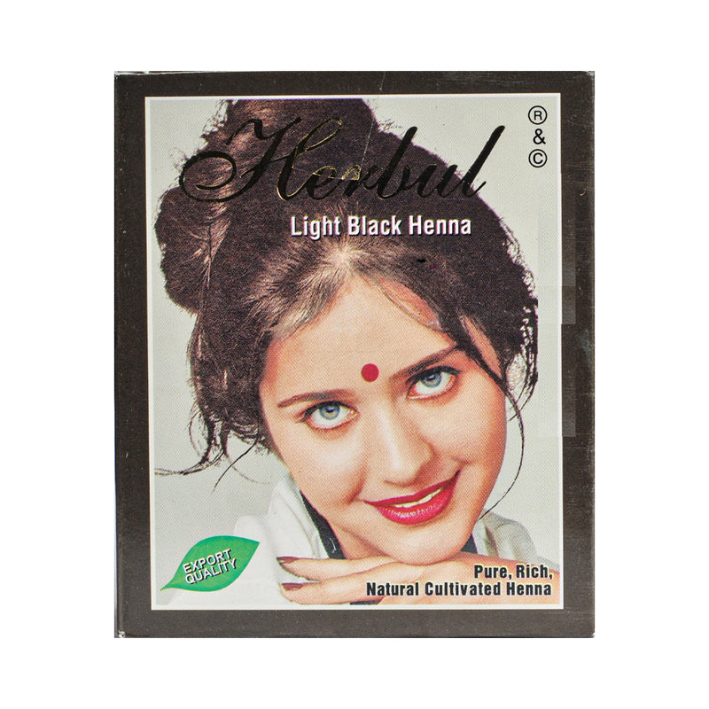 Herbul Hair Color Henna Light Black 6 Sachet