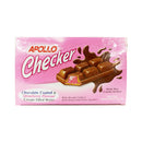 Apollo Checker Chocolate Coated And Strawberry Cream Filled Wafer 18g x 24's