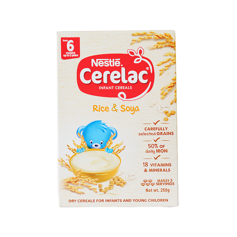 Nestle Cerelac Baby Food Rice And Soya 250g