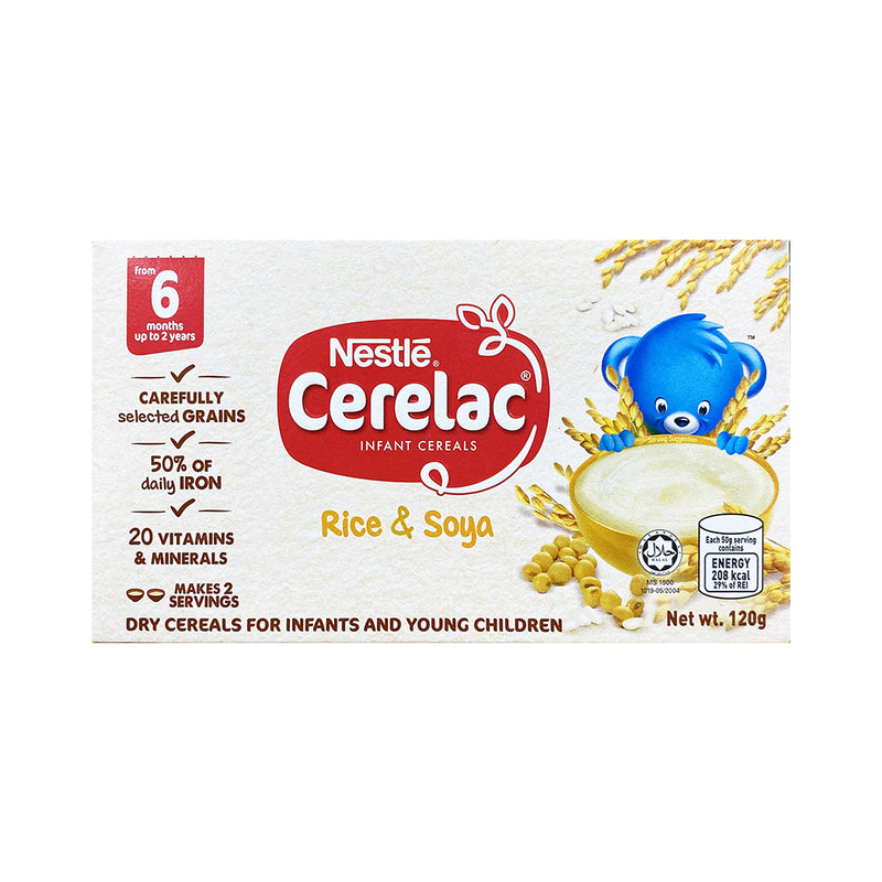 Nestle Cerelac Baby Food Rice And Soya 120g