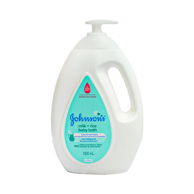 Johnson's Baby Bath Milk + Rice Pump 1000ml