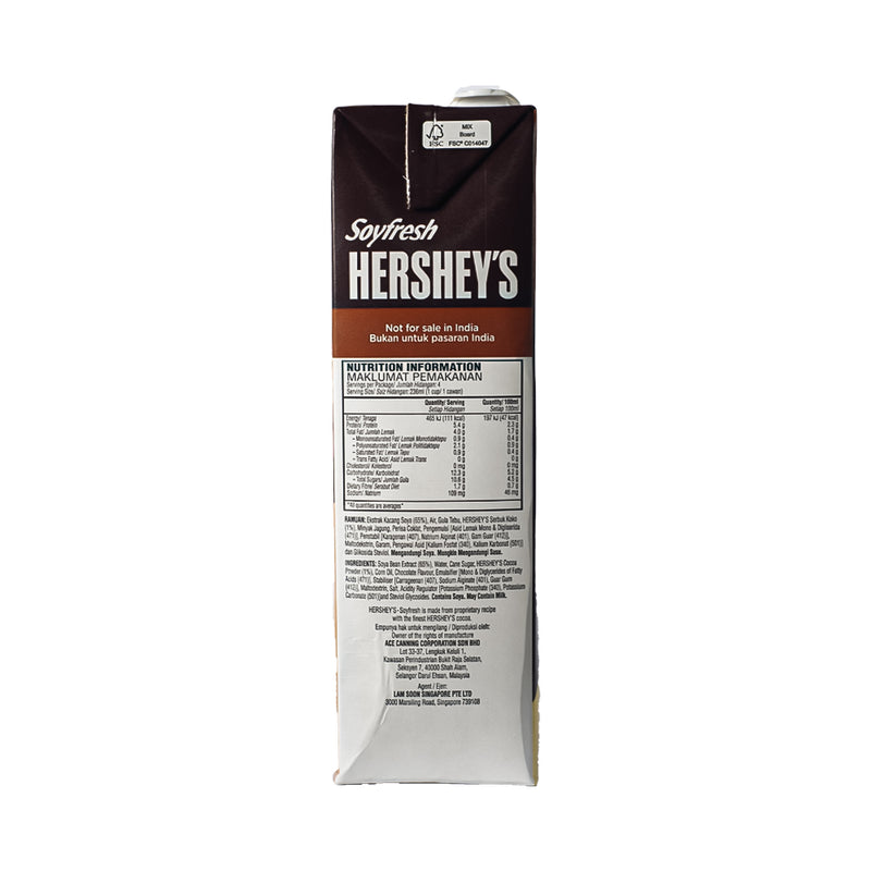 Soyfresh Soya Milk Hershey's Chocolate 946ml