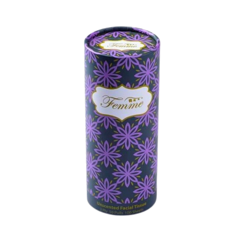 Femme Facial Tissue Cylinder 2ply 50 Pulls