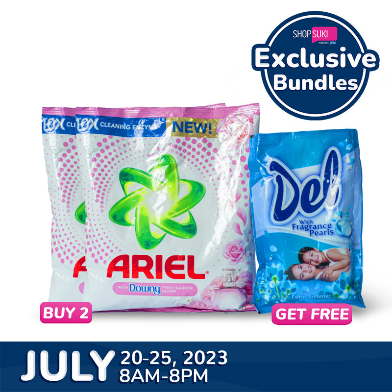 Ariel Powder With Downy Fresh Garden Bloom 615g x 2 Free Del Fabric So