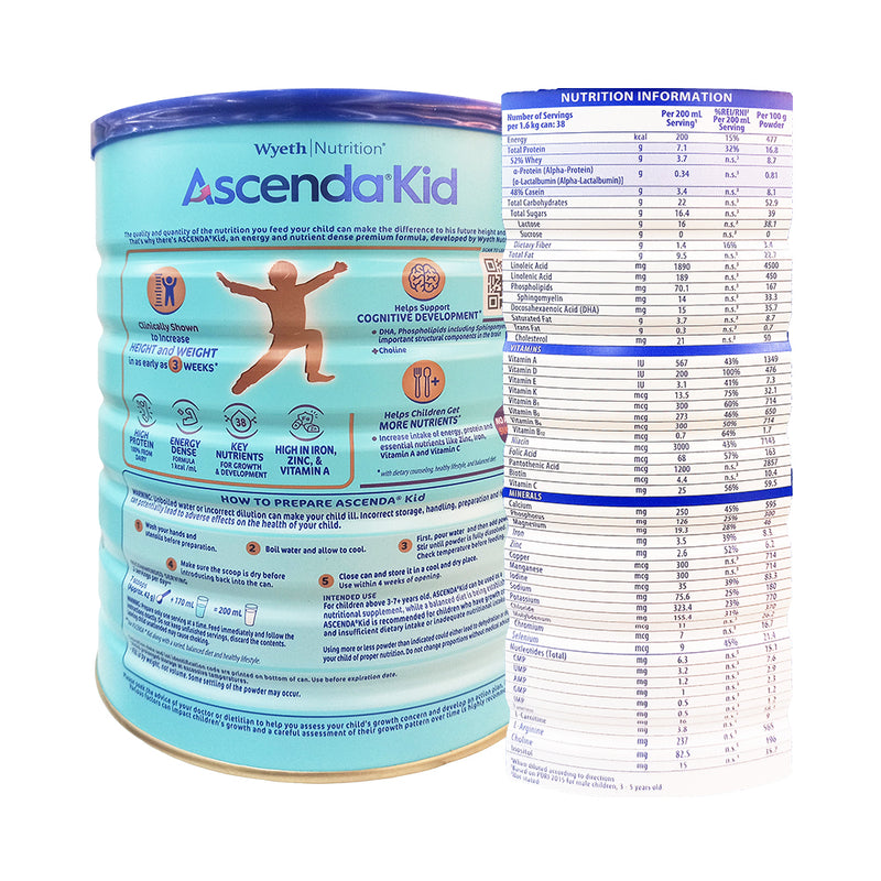 Ascenda Kid 3 - 7+ Years Old Powdered Milk Drink