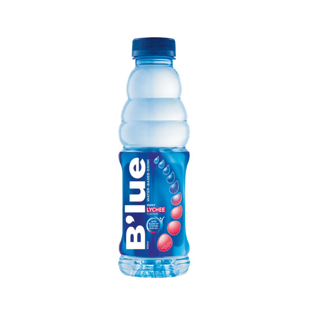 B'lue Water Based Drink Lychee 500ml