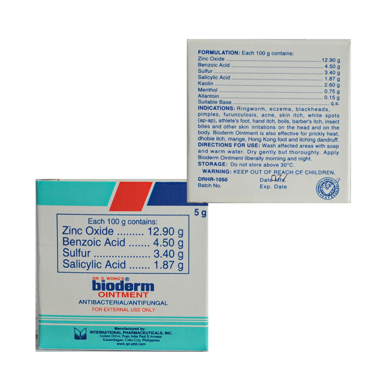 Bioderm Ointment Fliptop 5g