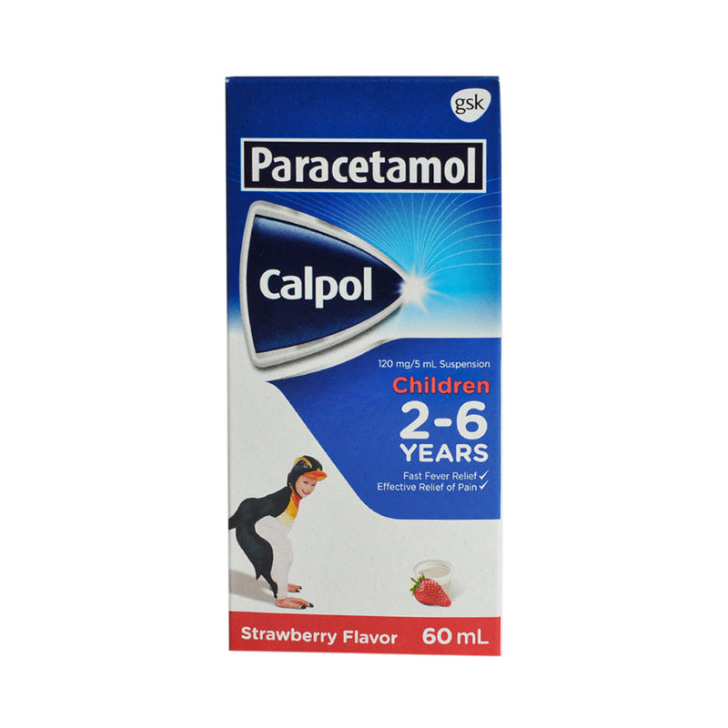 Calpol Paracetamol 120mg/5ml Suspension 60ml