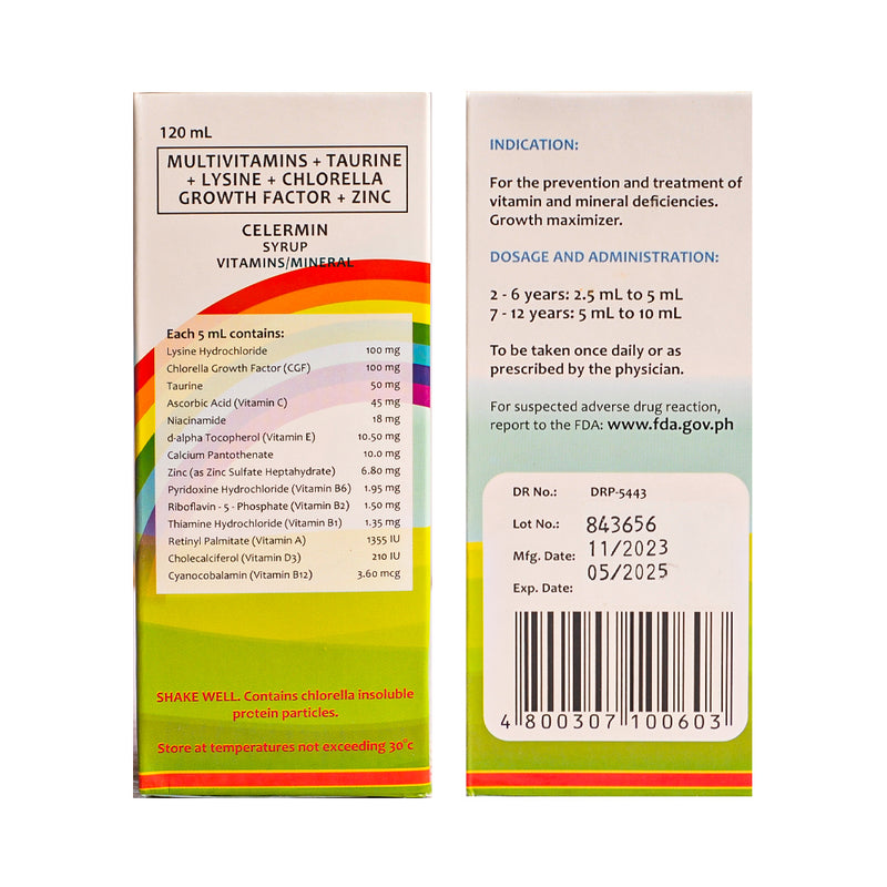 Celermin Syrup Multivitamins 120ml