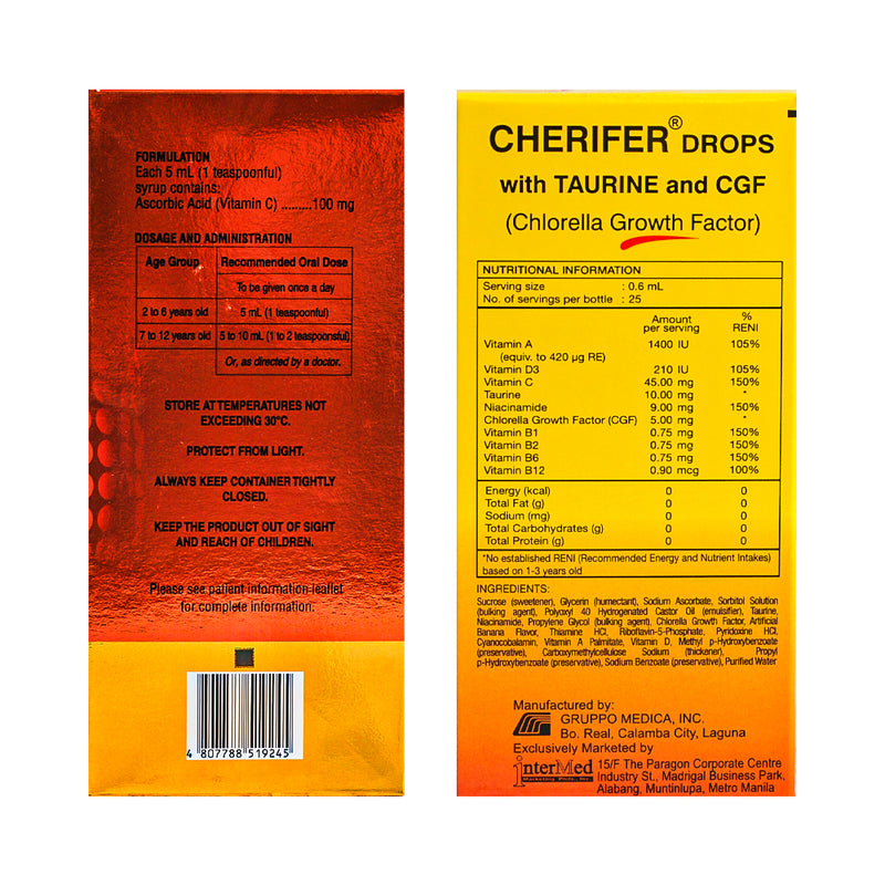 Cherifer With Taurine Drops 15ml