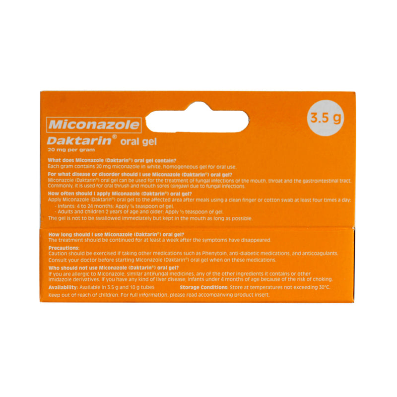 Daktarin Miconazole 20mg/g Oral Gel 3.5g