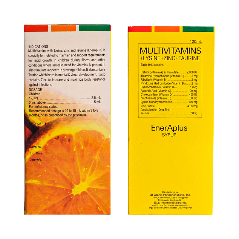 Ener A Plus Multivitamins Syrup 120ml