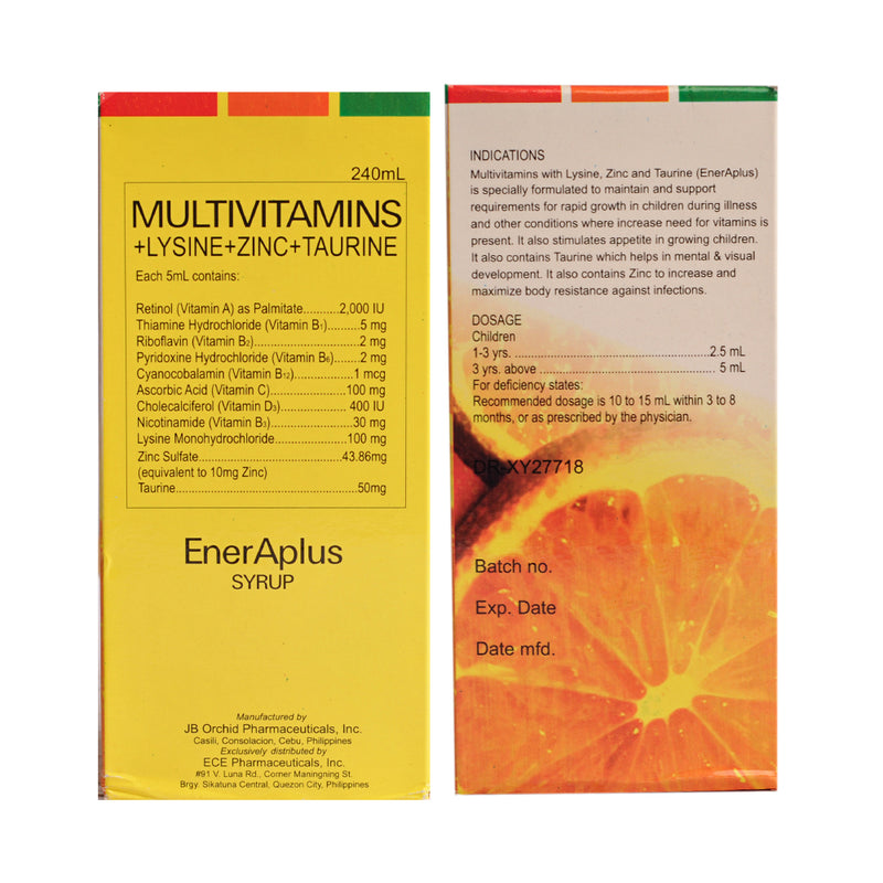 Ener A Plus Multivitamins Syrup 240ml