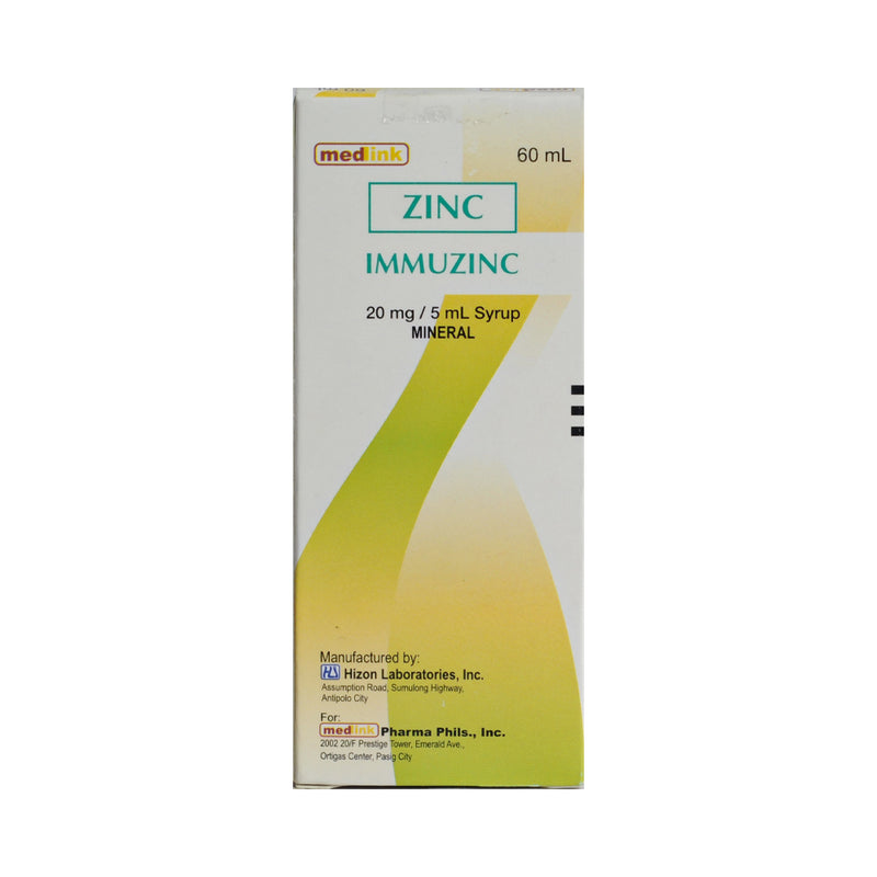 Immuzinc 55mg/5ml Syrup 60ml