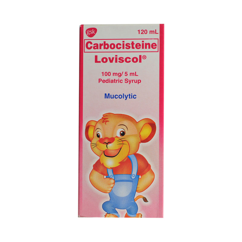 Loviscol Carbocisteine 100mg/5ml Syrup120ml