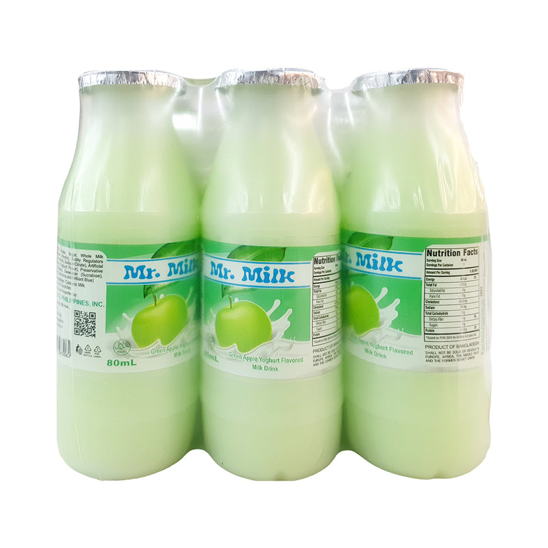 Del Monte Mr. Milk Green Apple Yoghurt 100ml x 6's