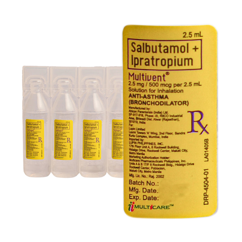 Multivent 2.5mg/500mcg Nebule 2.5ml