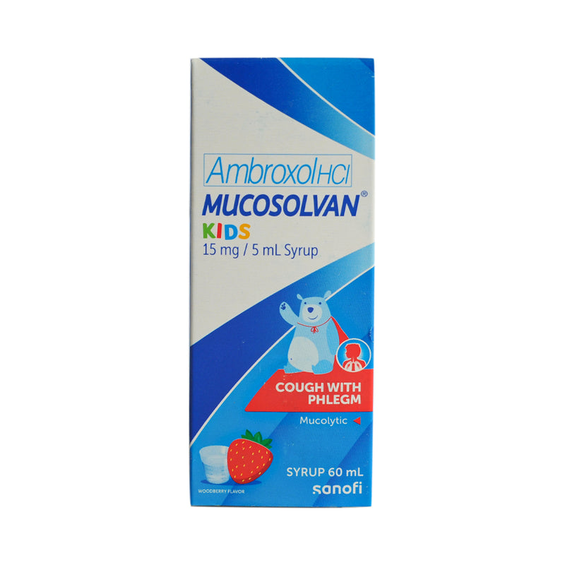 Mucosolvan Ambroxol 15mg/5ml Pediatric Syrup 60ml