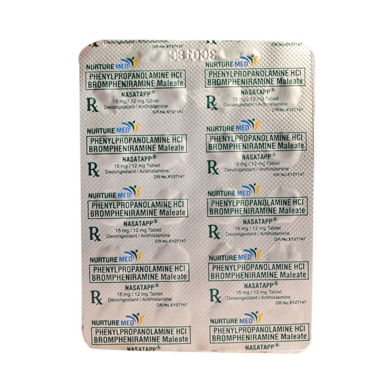 Nasatapp 15mg/12mg Tablet by 20's