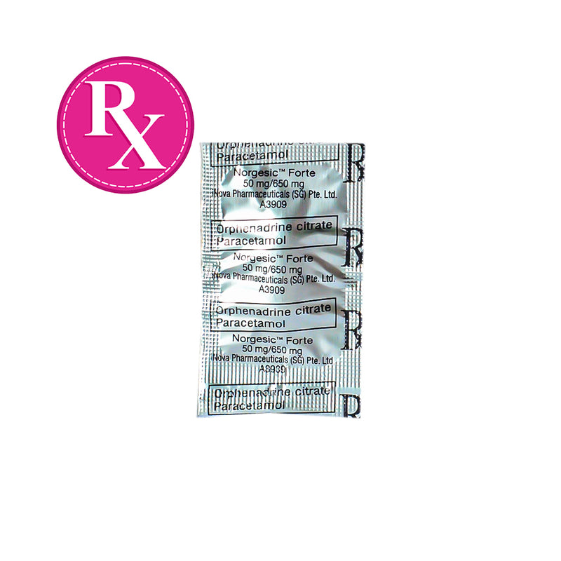 Forgesic Norgesic Forte 50mg/650mg Tablet By 1's
