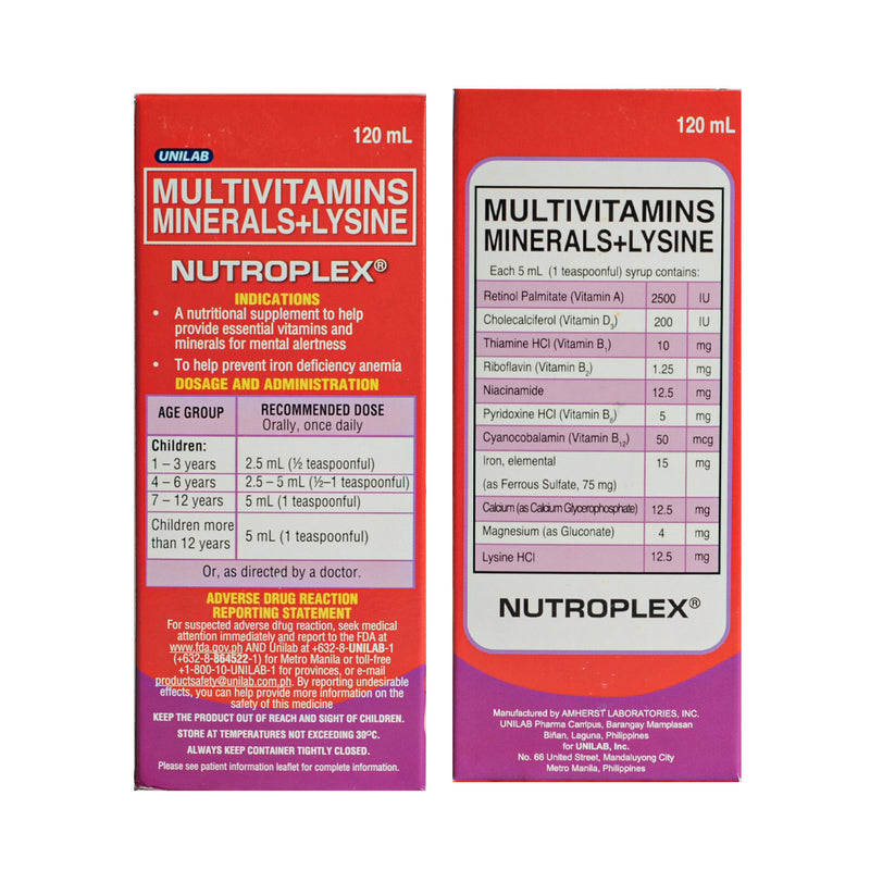 Nutroplex Multivitamins Syrup 120ml