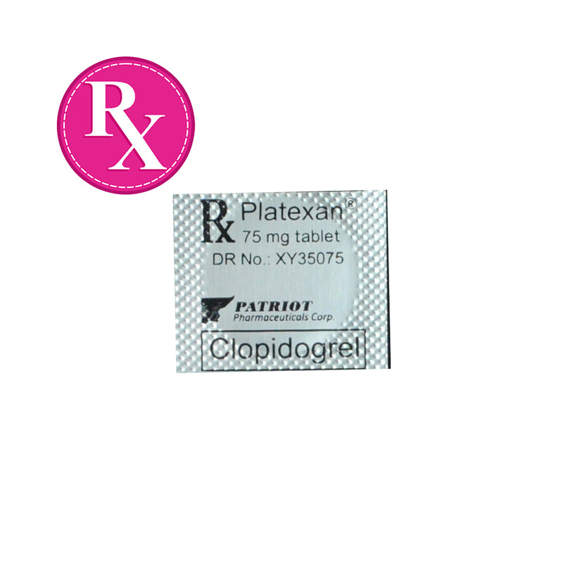 Platexan Clopidogrel Bisulfate 75mg Tablet By 1's