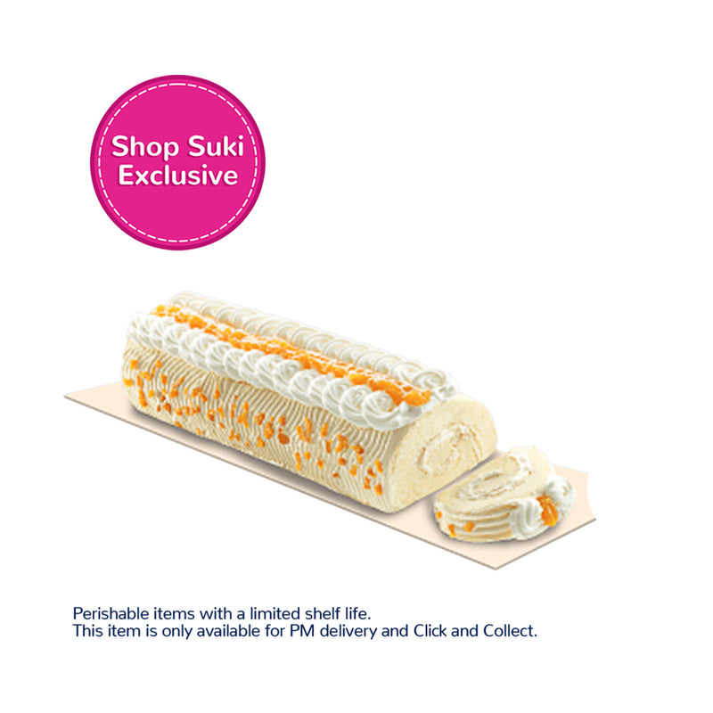 Red Ribbon Mango Cake Roll Whole