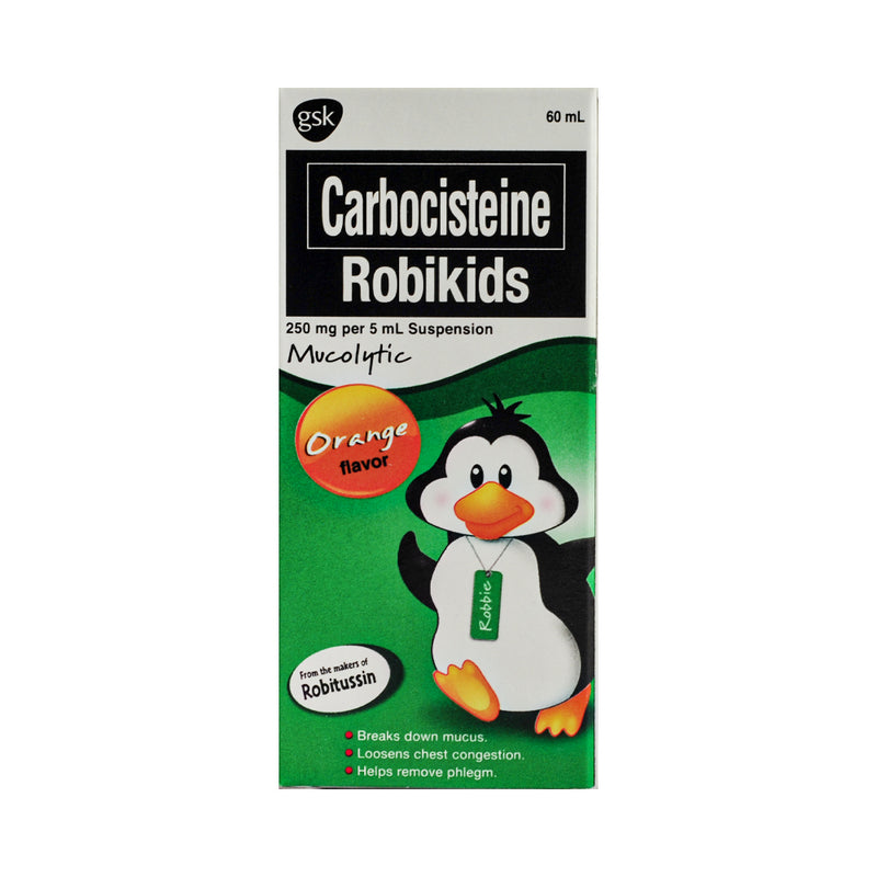 Robikids Carbocisteine 250mg/5ml Suspension 60ml