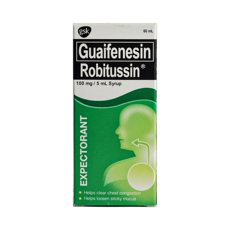 Robitussin Guaifenesin 100mg/5ml Syrup 60ml