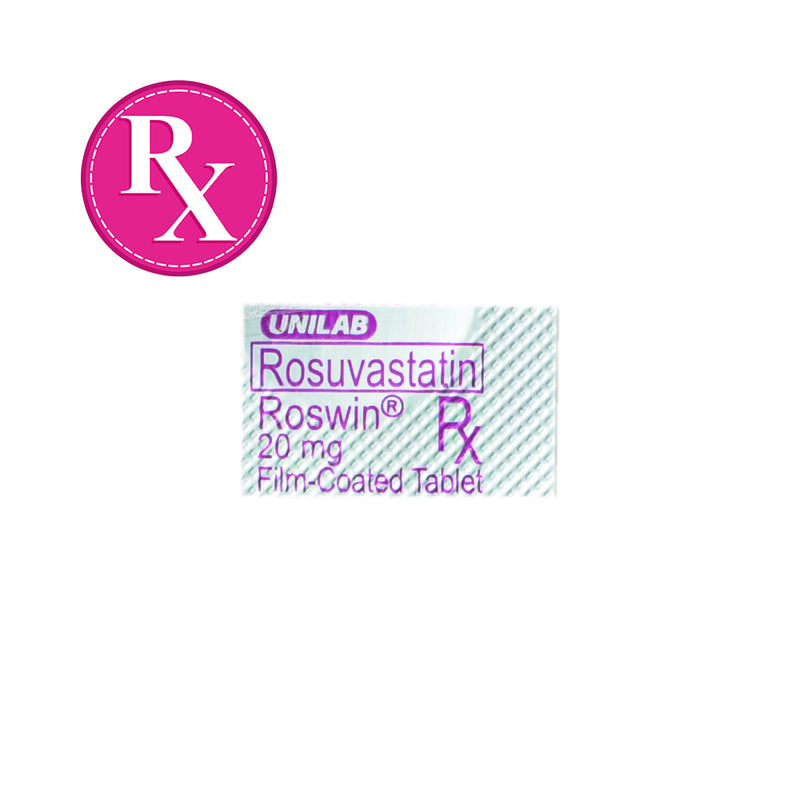 Roswin Rosuvastatin Calcium 20mg Tablet By 1's