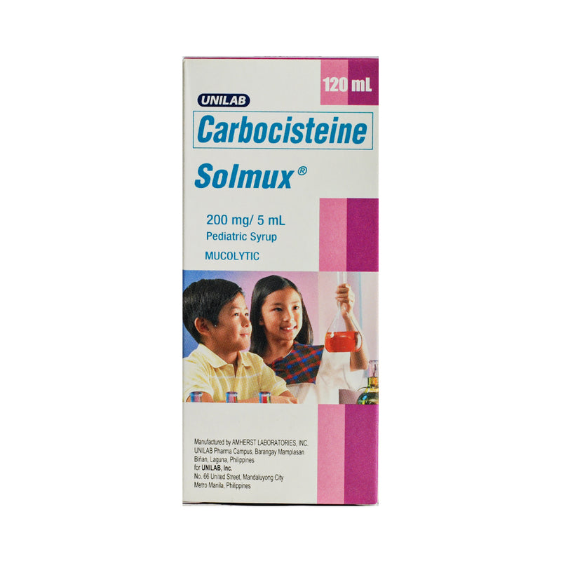 Solmux Carbocisteine 200mg/5ml Suspension 120ml