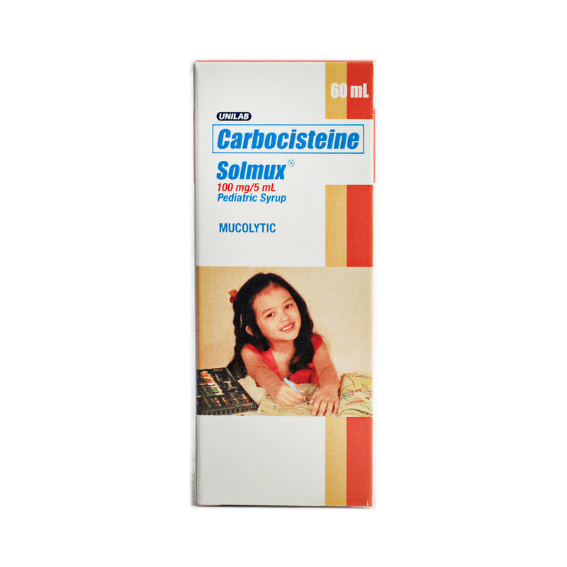 Solmux Carbocisteine 100mg/5ml Syrup 60ml