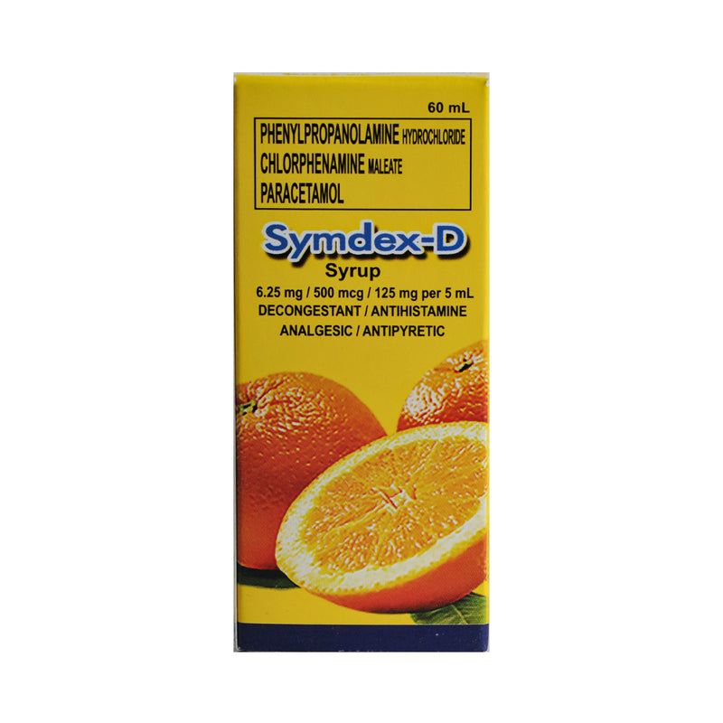 Symdex-D 6.25mg/500mcg/125mg Syrup 60ml