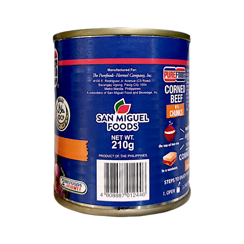 Purefoods Corned Beef With Chunks 210g