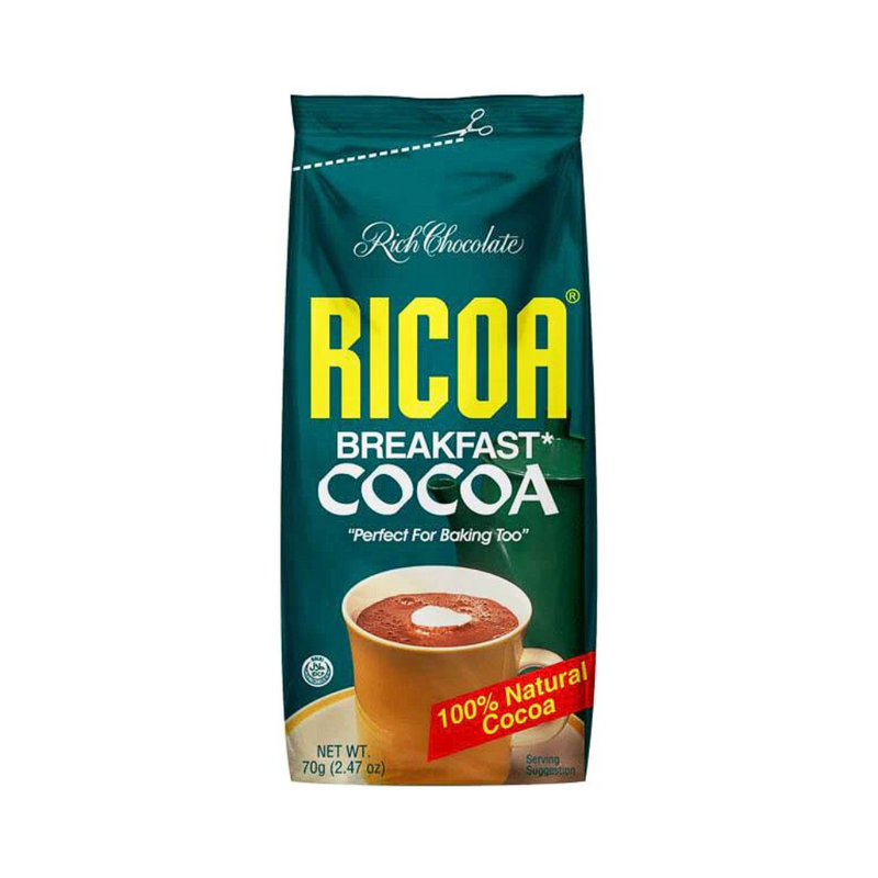 Ricoa Breakfast Cocoa Pouch Econopack 70g