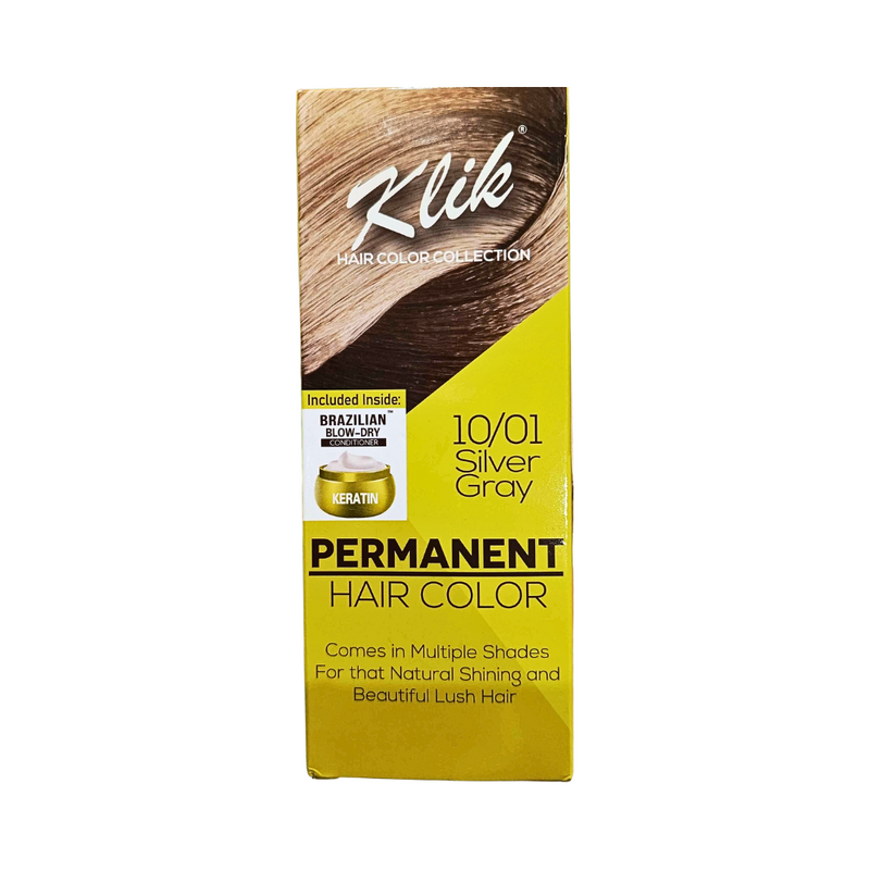 Klik Permanent Hair Color Cream 60ml With Hair Conditioner Sachet 10ml