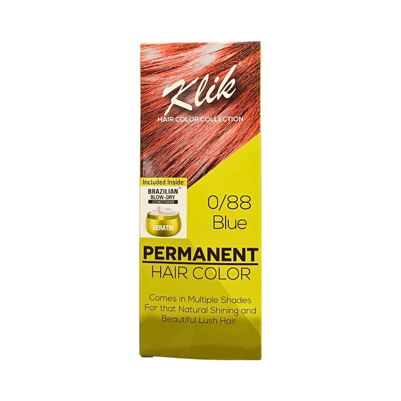 Klik Permanent Hair Color Cream 60ml With Hair Conditioner Sachet 10ml