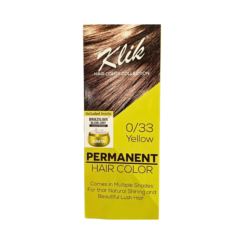 Klik Permanent Hair Color Cream 60ml With Hair Conditioner Sachet 10ml