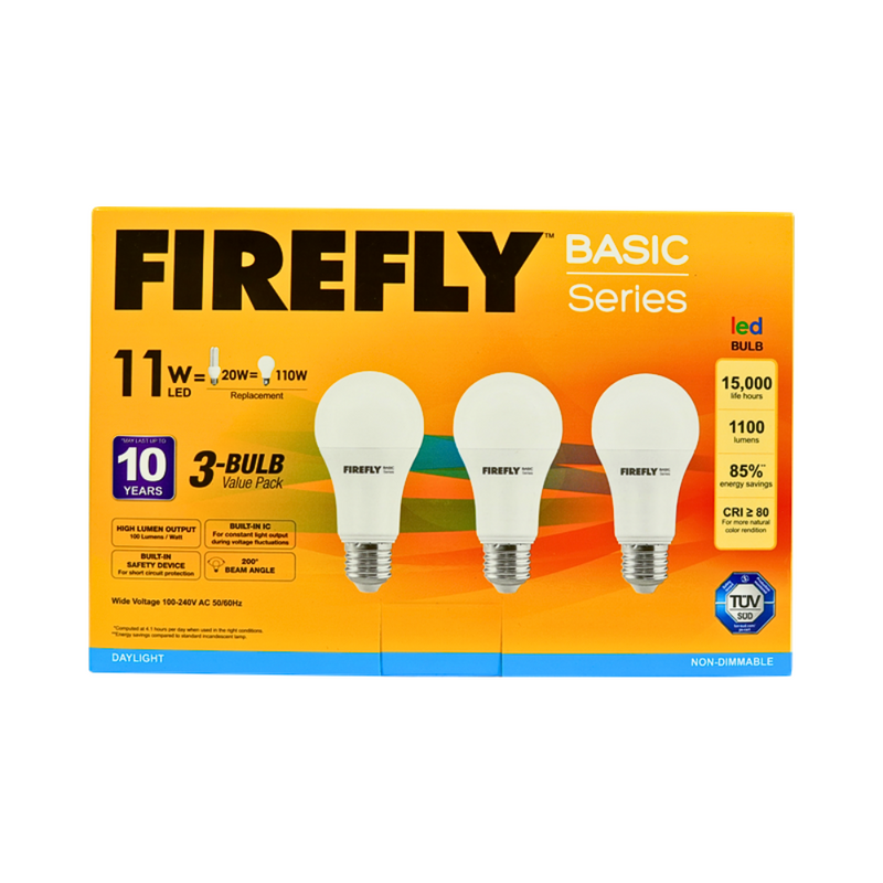 Firefly Basic 3-LED Bulb VP 11 Watts Daylight E27