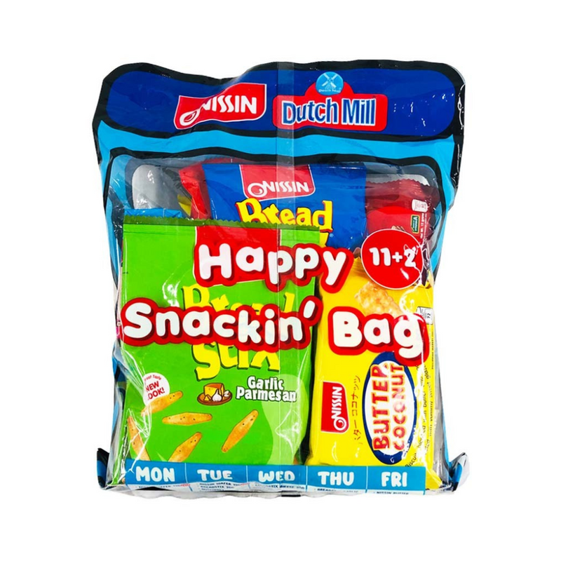 Nissin Happy Snackin Bag Assorted Nissin Biscuits + Assorted Dutch Mill 90ml