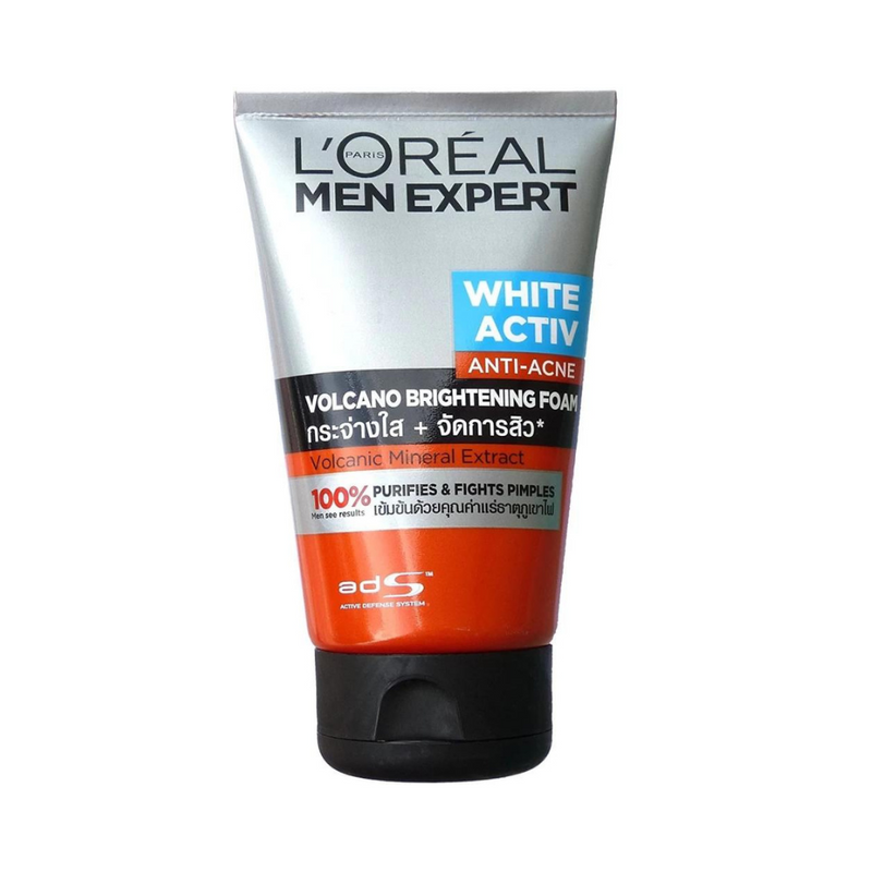 L'Oreal Men Expert White Activ Valcano Brightening Foam 100ml