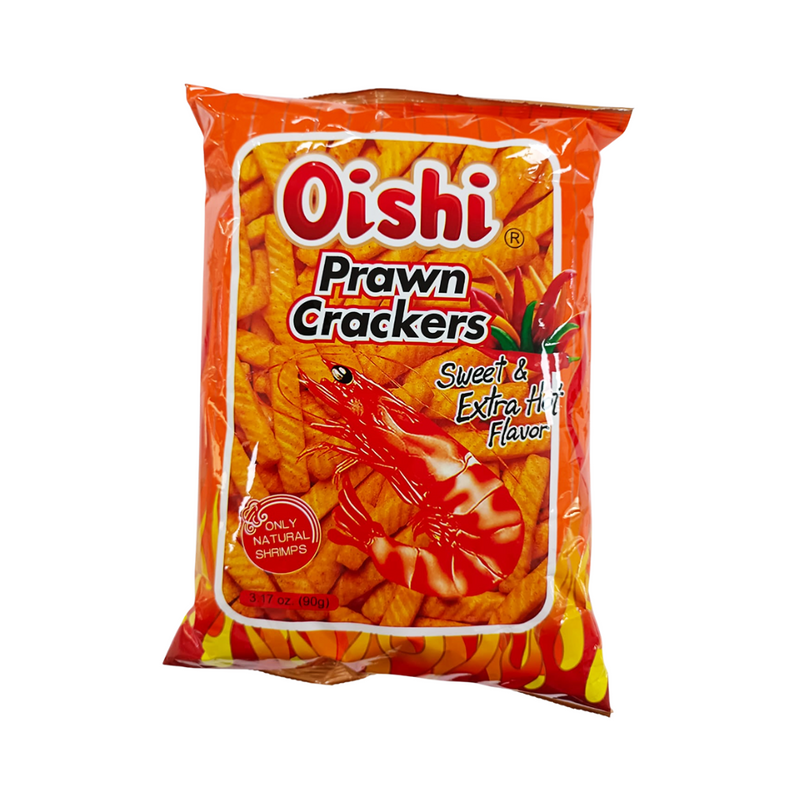 Oishi Prawn Crackers Sweet And Extra Hot 90g
