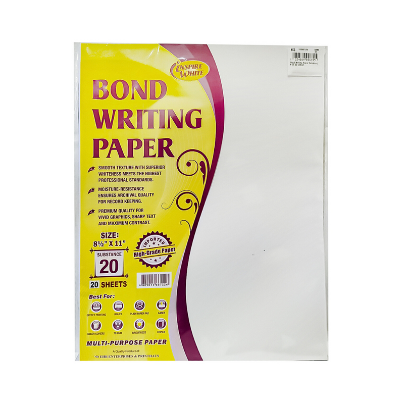 Bond Writing Paper Substance 20 Short 20's