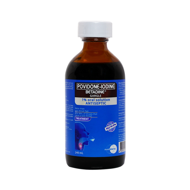 Betadine Povidone Iodine Oral Gargle 240ml